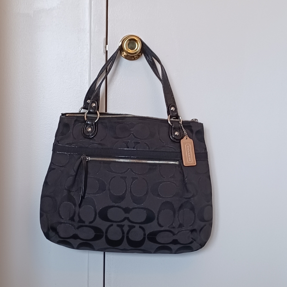Coach Signature Black Tote Bag